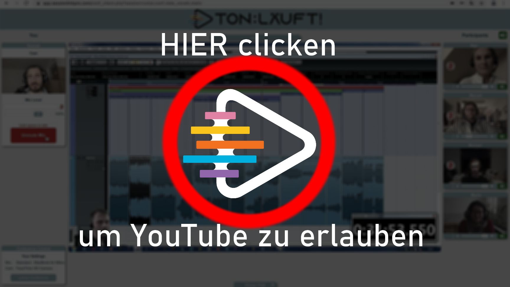 clicken erlaubt YouTube!